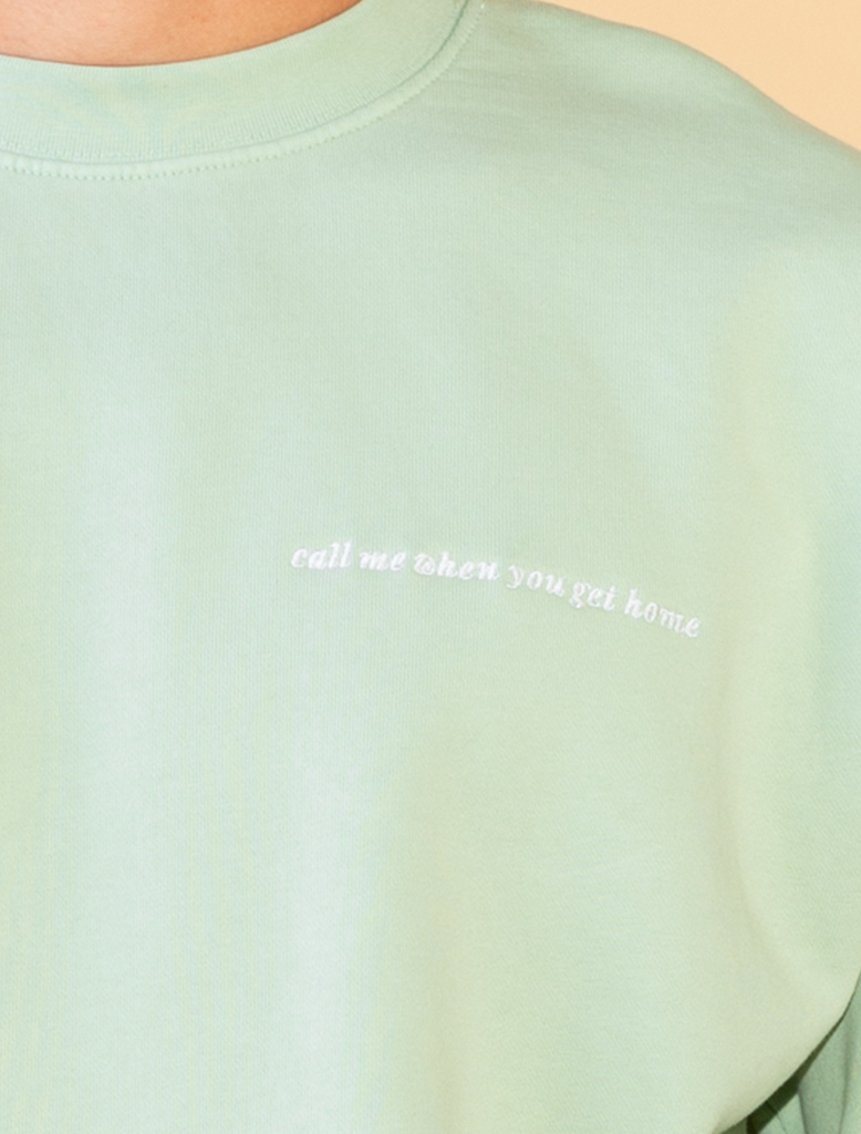 Dylan Crewneck in Mint Green